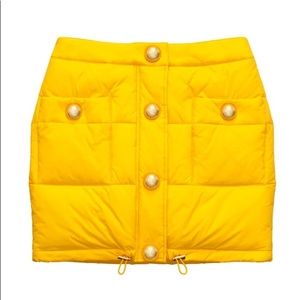 MOSCHINO [tv] H&M Yellow Padded Skirt